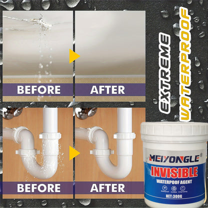 Adesivo SuperForte Impermeável - Reparação Rápida de Fugas em Azulejos, Seguro para Sanitas, Protetor de Tijolos Inodoro, Preenchimento Definitivo de Rachaduras - Solução Durável e Resistente à Água para Paredes Exteriores, 300g/10,6oz, Natal e Halloween