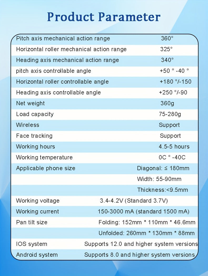 2024 New Magnetic AI Module Three-axis Anti-shake Video Stabilizer AI Tracking Module, Front Rear Tracking APP, Various Stimulating Gameplay Eighth-generation AI Face Tracking, Gesture Control Face Recognition Beauty Fill Light 3 Co