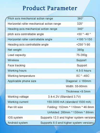 2024 New Magnetic AI Module Three-axis Anti-shake Video Stabilizer AI Tracking Module, Front Rear Tracking APP, Various Stimulating Gameplay Eighth-generation AI Face Tracking, Gesture Control Face Recognition Beauty Fill Light 3 Co