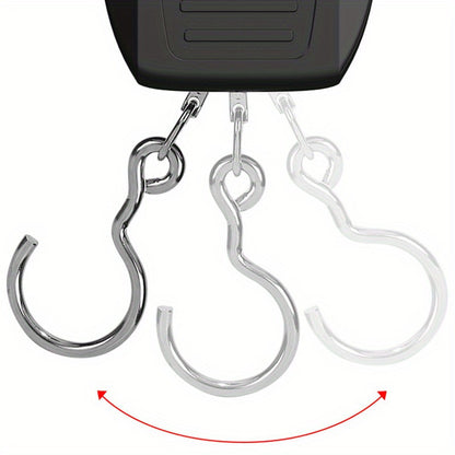 CYCG Heavy-Duty Digital Hanging Scale 132lb/60kg with Large Handle &amp; Backlit LCD Display, /Plastic Construction, 0.01lb/0.01kg Precision, Large Capacity Weight Scale for Luggage, Fishing, Postal, Laboratory, Gym, Construction