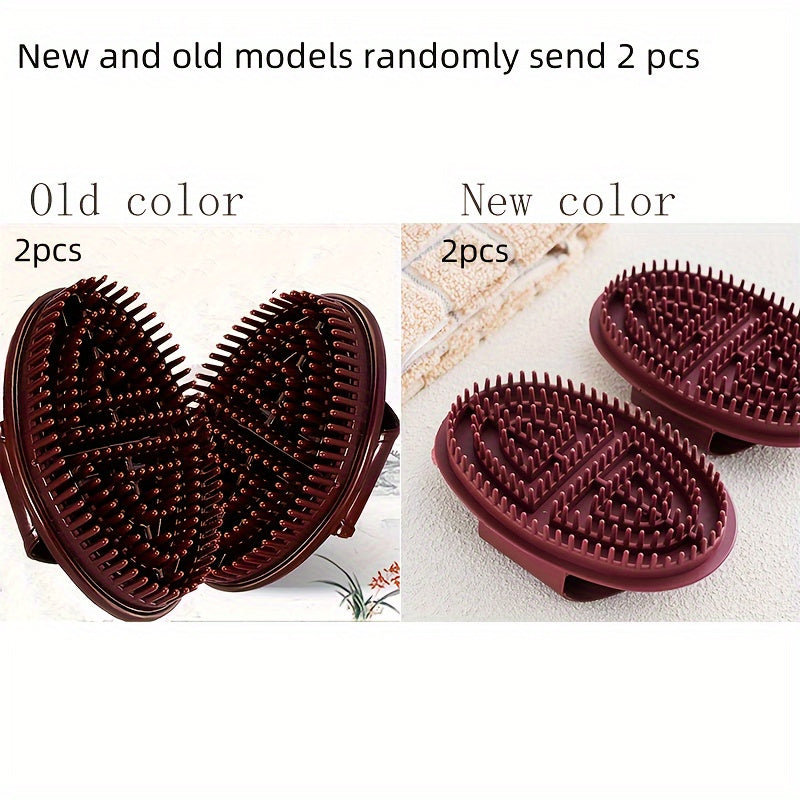 2pcs Chakra Massage Brushes, Manual Full Body, Hypoallergenic, Non-Alcoholic, Double-Sided Design, Manual Massage Tool, No Battery Required, for Personal Use