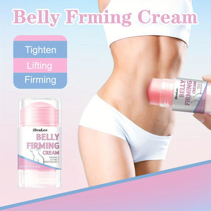 Creme reafirmante abdominal em stick, potente, com cafeína, manteiga de karité, óleo de jojoba e ácido hialurónico - Sem fragrância, para todos os tipos de pele - Eleva, refirma e hidrata para uma pele suave e firme.