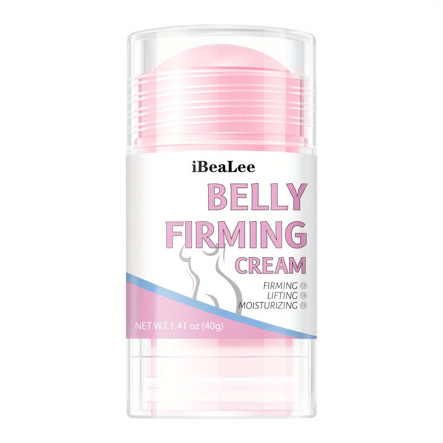 Creme reafirmante abdominal em stick, potente, com cafeína, manteiga de karité, óleo de jojoba e ácido hialurónico - Sem fragrância, para todos os tipos de pele - Eleva, refirma e hidrata para uma pele suave e firme.