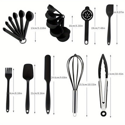 17pcs Stainless Steel Mixing Bowl Set with Sealing Lids & Grater - Non-Slip, Rust-Resistant Kitchen Gadgets for Salads & More - Includes 7QT to 1QT Sizes