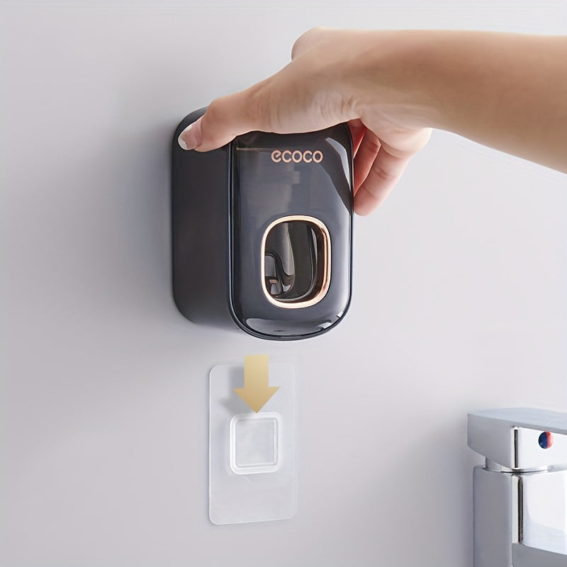 Elegant Wall-Mounted Automatic Toothpaste Dispenser - No Electricity Required