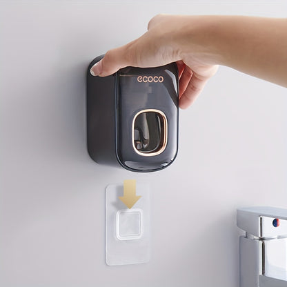 Elegant Wall-Mounted Automatic Toothpaste Dispenser - No Electricity Required
