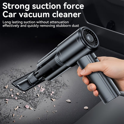 High-power Wireless Handheld Vacuum Cleaner with 2-in-1 Blower & Vacuum Function, HEPA Filter, USB Rechargeable. Portable air duster for sofas, seats & home cleaning. Stylish design with durable build, combining convenience a
