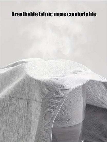 4pcs Dark Grey and Light Grey Men's Underwear