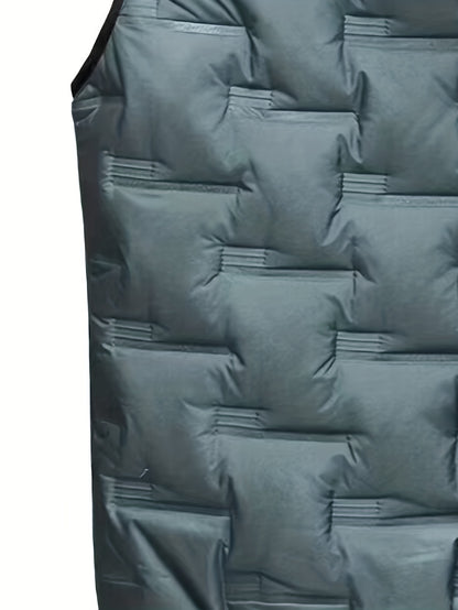 Men's Trendy Autumn Winter Hooded Thermal Vest Casual Sleeveless Jacket Coat Vest