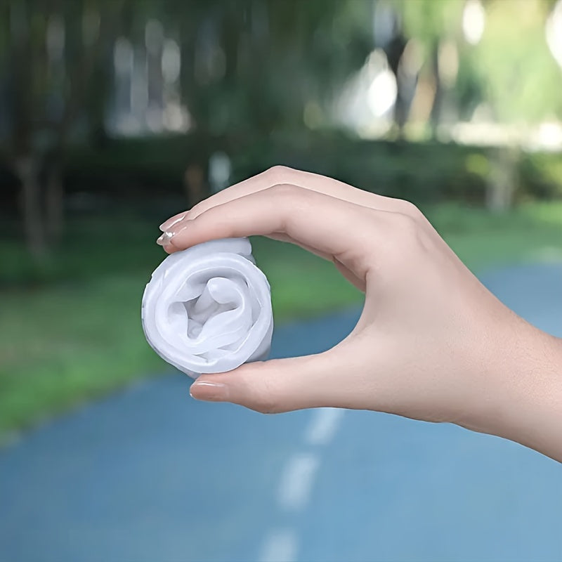 Waterproof Shoe Covers for Outdoor Work, Cycling, Skiing - Non-Slip, Durable, Soft Plastic with Adjustable Straps, White with Purple Accents, Ideal for Wet Conditions, Cycling Accessories, Sleek Design, Secure Fit Design, Wom