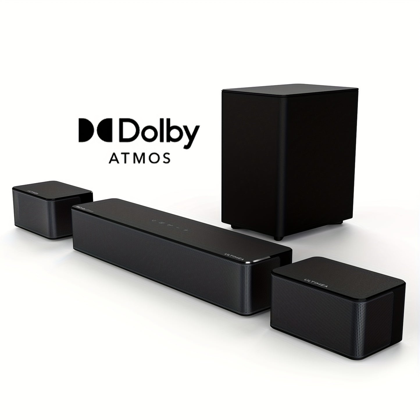 ULTIMEA 5.1 Atmos Soundbar with Wireless Subwoofer, 410W Peak Power Home Theater System, Wireless Surround Sound System, Bass Boost & Deep Bass, App Control, Compatible with TV, Gaming Consoles, Streaming Devices