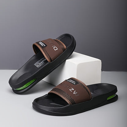 Men'S Casual Slip-On Sandals with "2W" Embroidery - Non-Slip, EVA Material, Black and Brown, Comfortable for Indoor and Outdoor Use, Casual Footwear | Stylish Sandals | EVA Sandals