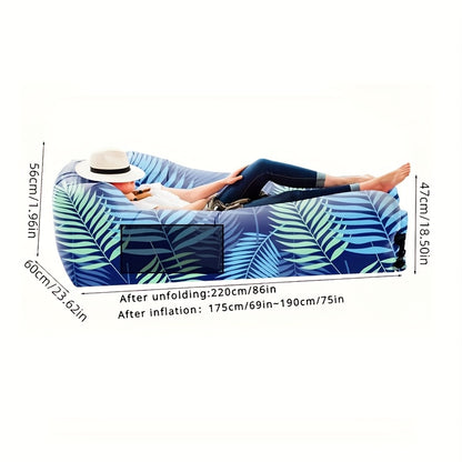 Couch Cool Inflatable Chair. Upgrade Your Camping Accessories. Easy Setup is Perfect for Hiking Gear, Beach Chair and Music Festivals.