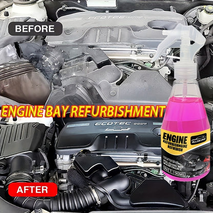 YYLFD All-in-One Engine Bay Renewal Kit - 190ml High-Performance Corrosion-Resistant Engine Spray, Instantly Restores & Car Engine Bay, Compatible with Cars, Trucks, SUVs, Vans - Before & After Results, Maintenance