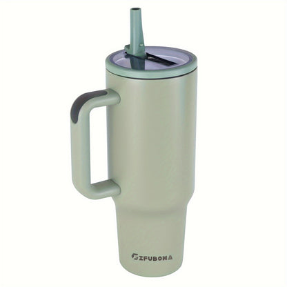 40oz Stainless Steel Insulated Tumbler with Straw Lid - Leak-Proof, Wide Mouth, Portable for Camping & Hiking - Ideal for Mother'S Day, Christmas, Halloween, Thanksgiving Gifts, Insulated Water Bottl