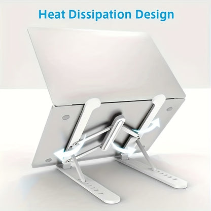 2023 New Upgraded Laptop Stand 12"-15.6"Universal Lightweight Plastic Alloy Folding Angle Adjustable Heat Pipe 24.2*4.5cm Aluminum 12-16"CN; GUA N/A Convenient And Portable