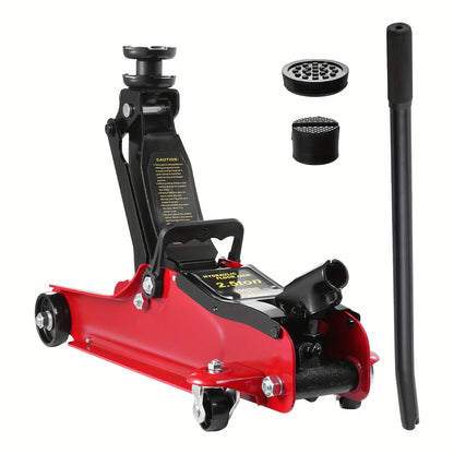 2.5 Ton Hydraulic Floor Jack with Telescopic Handle - Durable Iron Construction, Adjustable Height, Portable for Cars, Trucks, Buses - Ideal for Garage Use, Tire Repair &amp; Emergency Situations, Portable Hydraulic Jack