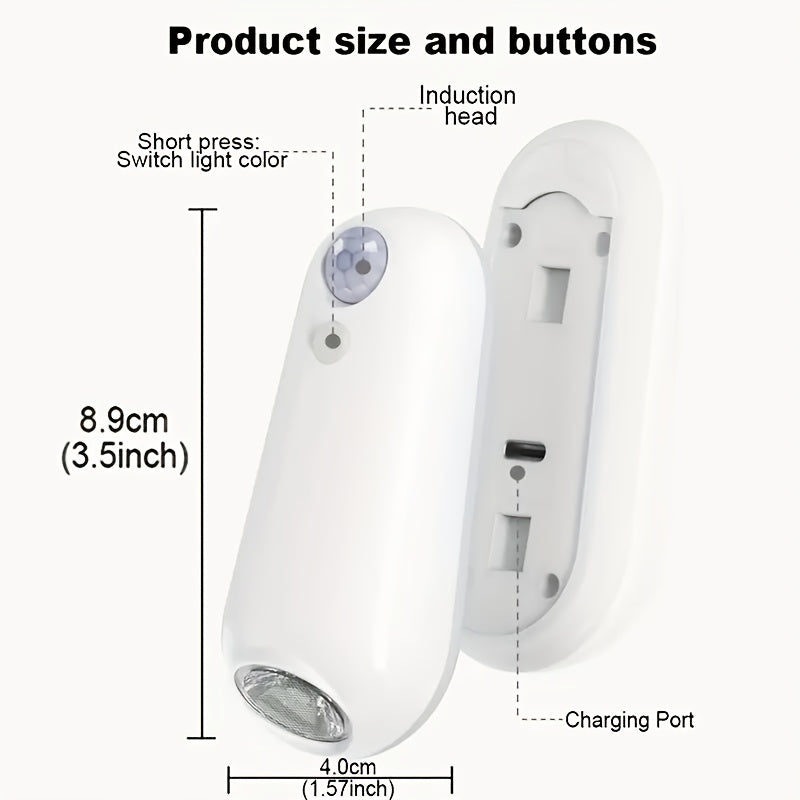 ABS motion-sensing floor edge light (7 colors), toilet light, mushroom-inspired glow & snap-fit setup. Nighttime step-activated lighting for stairs/toilet/bedroom artistic ambiance enhancer and festive present.