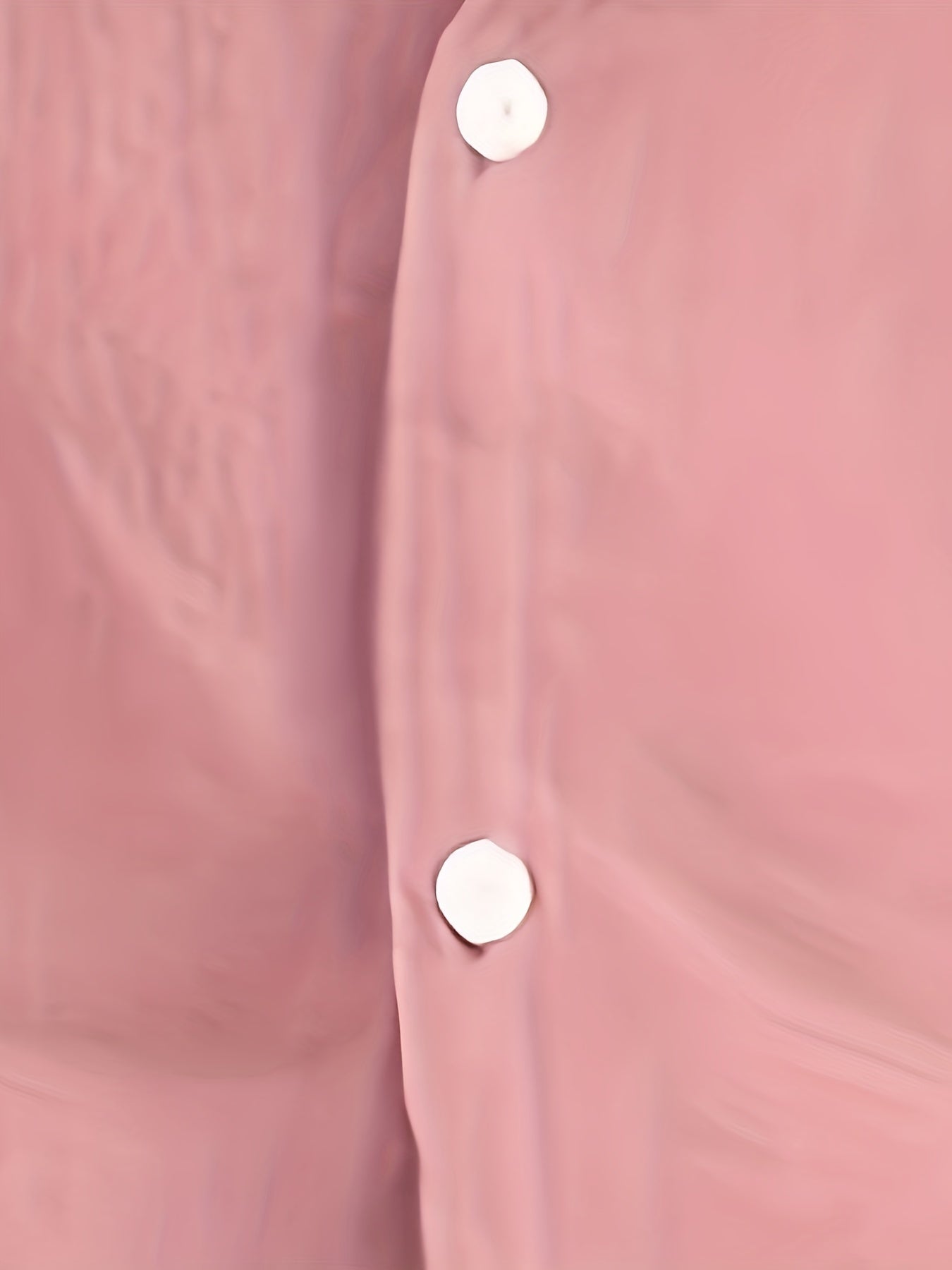 Camisa de homem em algodão de manga comprida e cor sólida com botões, modelo com lapela, ideal para a primavera e outono.