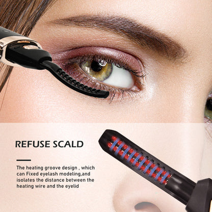 Long-Lasting Portable Electric Eyelash Curler with Heated Technology - Perfect Gift for Women