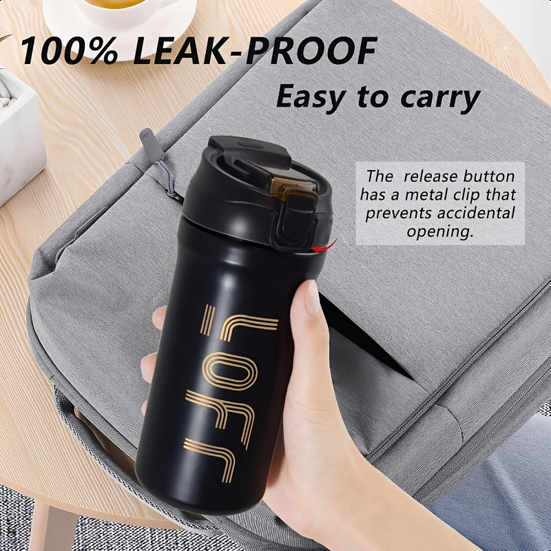 20oz/600ml Double Wall Vacuum Insulated Stainless Steel Travel Mug - Thermal Cup with Leakproof Flip-Top Lid, Keeps Drinks Hot/Cold for Hours, Large Capacity Thermos for Coffee, Tea, Water - Perfect Gift for Coffee &amp; Tea Love