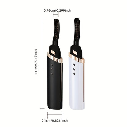 Long-Lasting Portable Electric Eyelash Curler with Heated Technology - Perfect Gift for Women