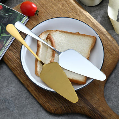 1pc Stainless Steel Cake Shovel, Cake Cream Serrated Edge Baking Tool, Kitchen Gadgets