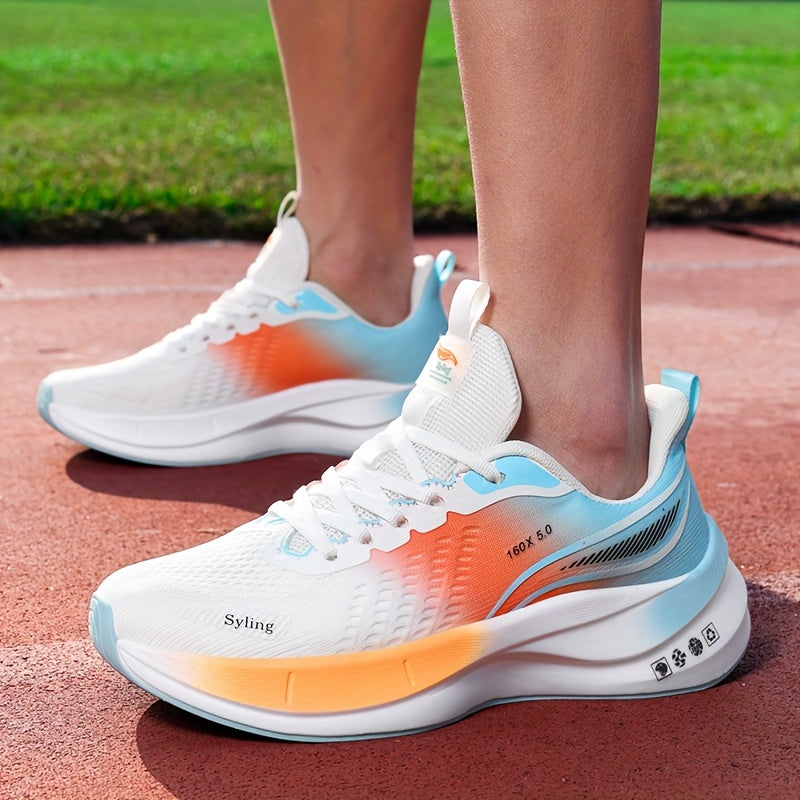 Men'S High-Performance Running Shoes - All-Season Breathable Athletic Sneakers with Carbon Plate Speed Stabilization, Training & Competition Soft Sole, Suitable for All Adults, Athletic Footwear, Sleek Sporty Design, Durable