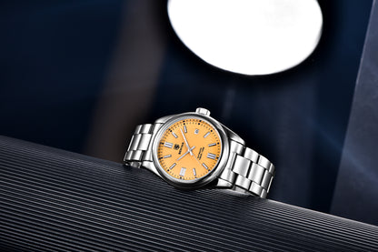 1pc BENYAR Men's Mechanical Wristwatch, 10Bar Waterproof Automatic Watch, Stainless Steel Sports Diving Watch For Men, Ideal choice for Gifts