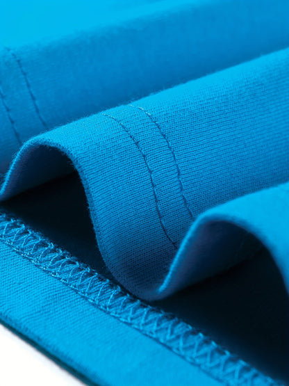 T-shirt infantil de cor sólida, blusa casual de manga curta, t-shirt infantil para o verão.