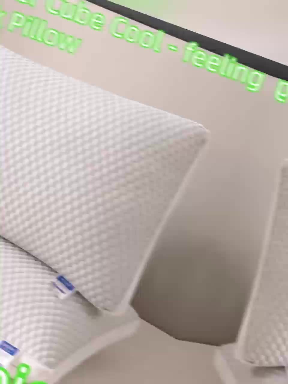 2pcs 3D Tactile Cool Ice Pillow Ice SPA Pillow Breathable Cervical Spine Cool Pillow High-end Hotel-grade Pillow Sleep Without Collapsing 3D Memory Rebound Technology Perfect Holiday Gift for Parents and Friends High-end gift