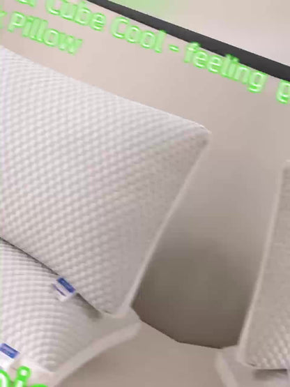 2pcs 3D Tactile Cool Ice Pillow Ice SPA Pillow Breathable Cervical Spine Cool Pillow High-end Hotel-grade Pillow Sleep Without Collapsing 3D Memory Rebound Technology Perfect Holiday Gift for Parents and Friends High-end gift