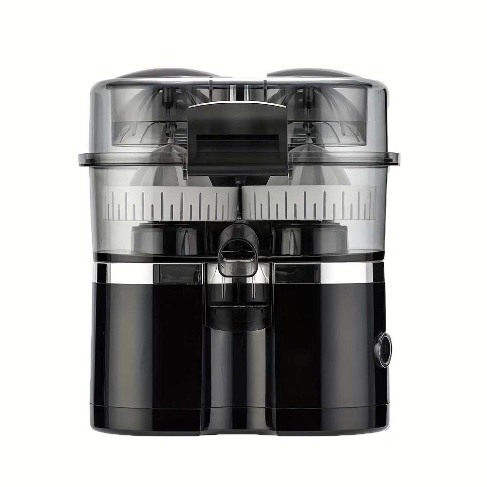 Copo de sumo portátil, espremedor doméstico de duas cabeças, espremedor multifuncional com separação de polpa, grande capacidade, material ABS, separador de polpa silencioso, ideal para viagens, leve e perfeito para cozinhas pequenas.