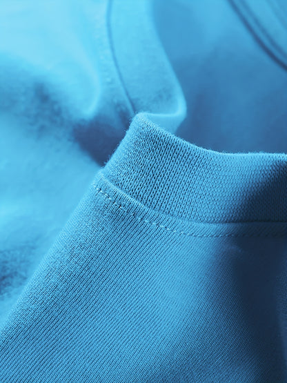 T-shirt infantil de cor sólida, blusa casual de manga curta, t-shirt infantil para o verão.