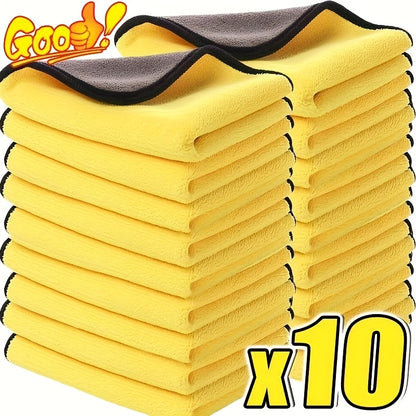 20/10 Microfiber Car Cleaning Towels, Car Wash Towels, Absorbent Dry Microfiber Cleaning Cloths, Car Wash Cleaning Cloths, Car Detailing - Father's Day Gift - Christmas - Halloween - Holiday Gifts