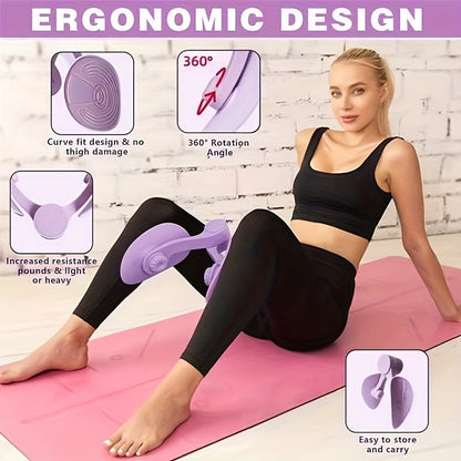 Kegel Pelvic Floor Muscle Trainer - Pink, Fit for Thigh Muscle Training, Home Gym Fitness Equipment for Women