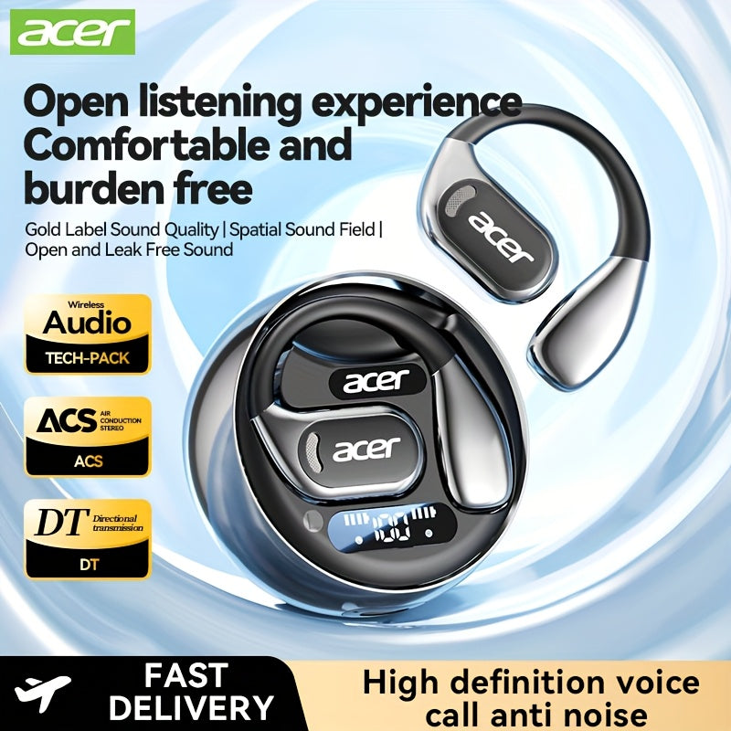 Acer OHR510 Pure Bass Sound Wireless Wireless Earbuds - New Model Over-Ear Design, Long Battery Life, High-Quality Sound for Sports