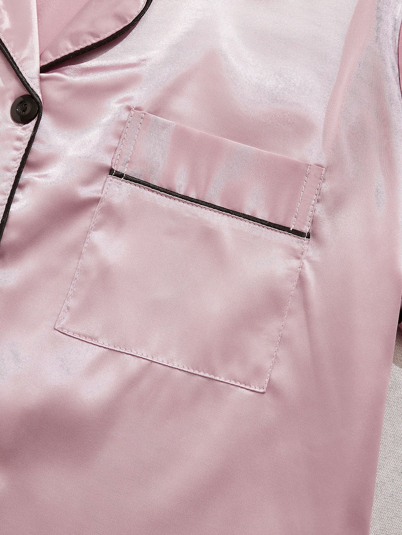 3 Sets Satin Pajama Set, Short Sleeve Lapel Top &amp; Elastic Waistband Shorts, Women's Sleepwear &amp; Loungewear