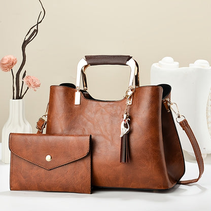 2pcs Fashion bag with stylish and versatile style