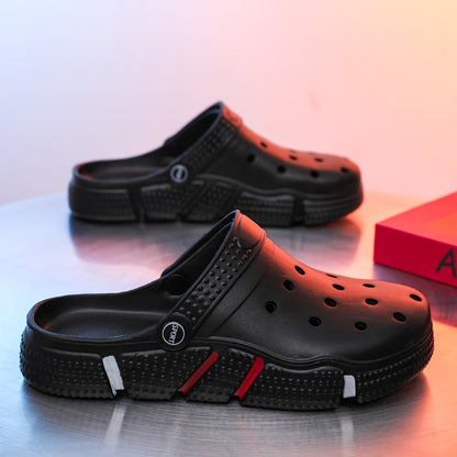 Tamancos unissexo, sapatos para jardim, chinelos leves antiderrapantes, sandálias casuais vazadas para praia, calçado adulto