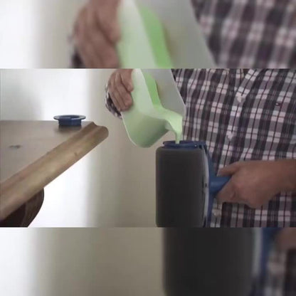 8pcs Paint Roller Set with Stick - Quick Room Makeover, Easy-to-Use Wall Painting Tools Kit, Paint Rollers for Wall