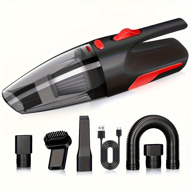7pcs High-Power Cordless Vacuum Cleaner Set, Dual-Use for Home and Car, Strong Suction for Dust Removal and Interior Cleaning, Multi-Scene Use, Multi-Scene Vacuuming, Home And Car Cleaning, Portable Suction Cleaner, Cordless
