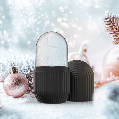 1pc Ice Roller for Face - Fragrance-Free, Battery-Free Skincare Tool for Glowing Light Beige- Ideal for Daily Facial Care & Massage