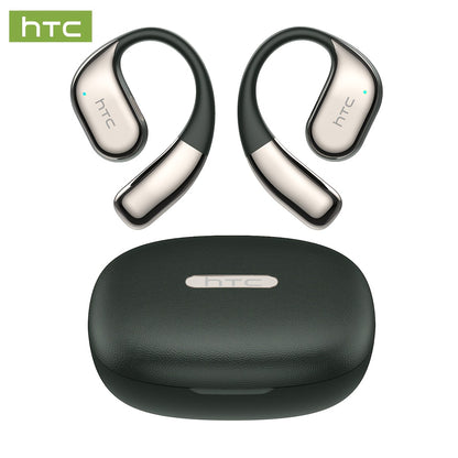 1pc HTC NE39 AI Translator Headset with Real-Time Translation in 131+ Languages, Wireless 6.0, Long-Lasting Battery, Touch Control, Gaming Mode, Compatible with PC/Phone/Tablet - Lightweight AI Translation Earbuds for Travel,
