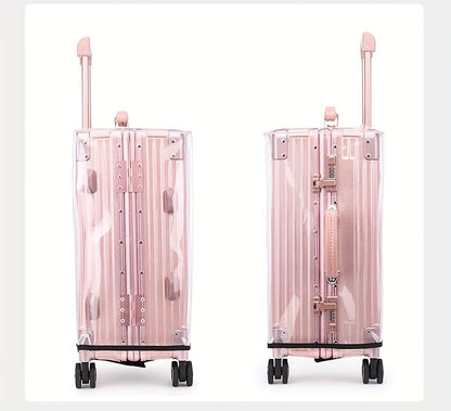 3pcs Luggage Protective Covers, Check-in Shockproof Thick PVC Transparent Dustproof Covers for 50.8cm+60.96cm+71.12cm Suitcases, Waterproof &amp; Durable