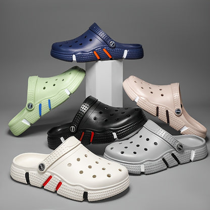 Tamancos unissexo, sapatos para jardim, chinelos leves antiderrapantes, sandálias casuais vazadas para praia, calçado adulto