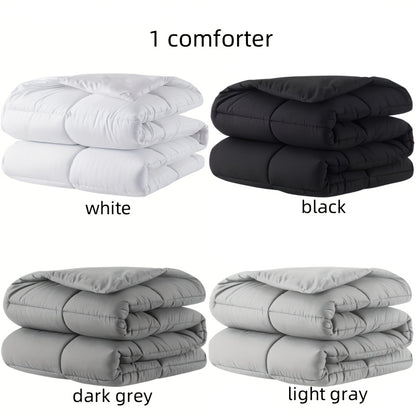 Cozy French-Style Plaid Quilted Comforter - Soft, Warm & Machine Washable for All Seasons