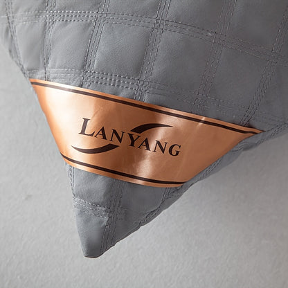 4pcs High-Quality Luxury Double-Sided Patterned Pillow Covers, Gray Polyester Sofa Cushion Covers with Zipper Closure, Machine Washable, Multi-Use for Home, Car, and Sofa Decor