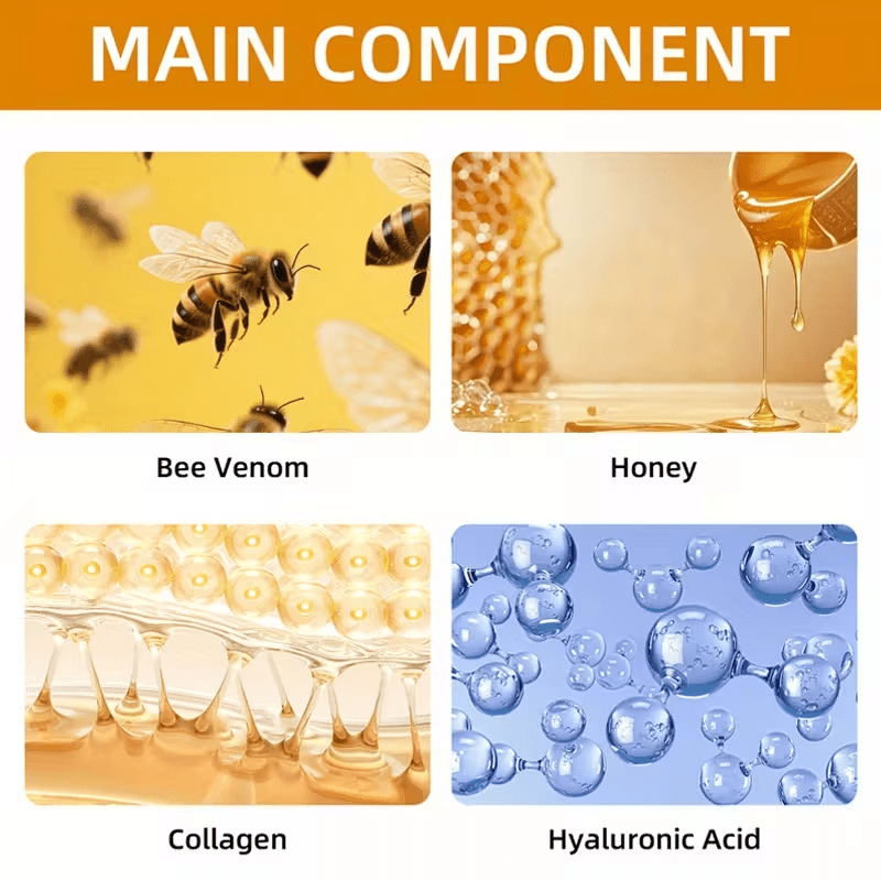 60g Bee Venom Care Cream, Fast Moisturizing, Suitable for All Beige Types, Fragrance-Free, Non-Greasy