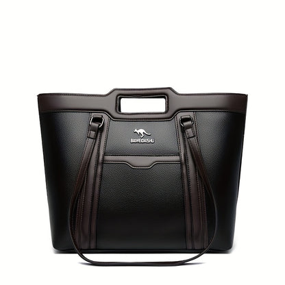 2025 New Women'S Shoulder Tote Bag, Stylish Large Capacity Underarm Bag, Casual Handbag, Soft Shoulder Bag, Women'S Commuter Bag, Made of High-Quality Synthetic, a Bag for Documents, Elegantly Simple Design, Zipper Closure, S